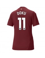 Manchester City Jeremy Doku #11 Alternativní Dres pro Dámské 2024-25 Krátký Rukáv